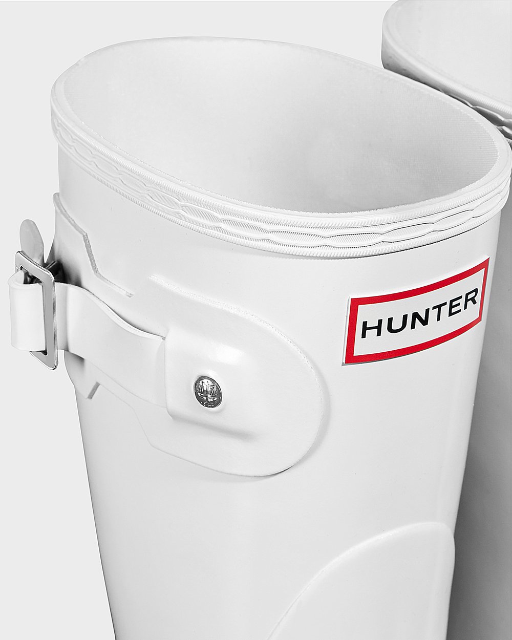 Hunter Kısa Yağmur Çizmesi Bayan Beyaz - Original Gloss - Türkiye LP0574182